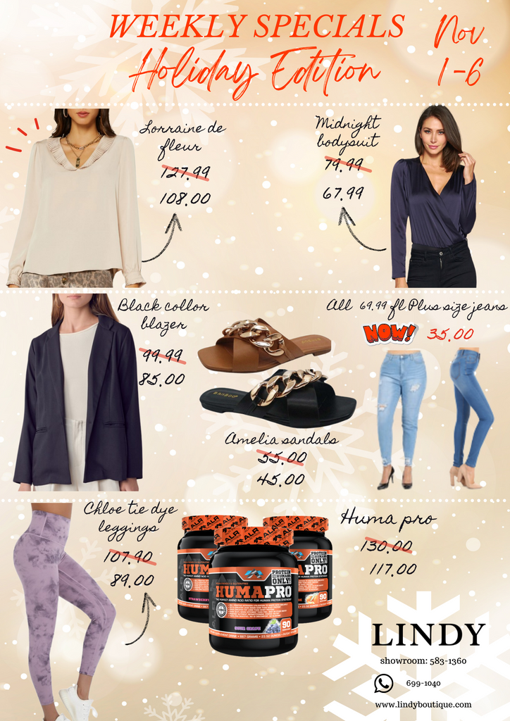 Weekly Special Holiday edition Nov 1-6