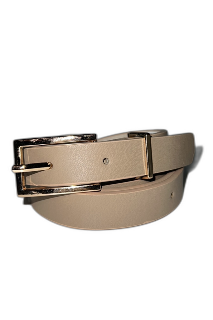 Taupe Faux Belt.